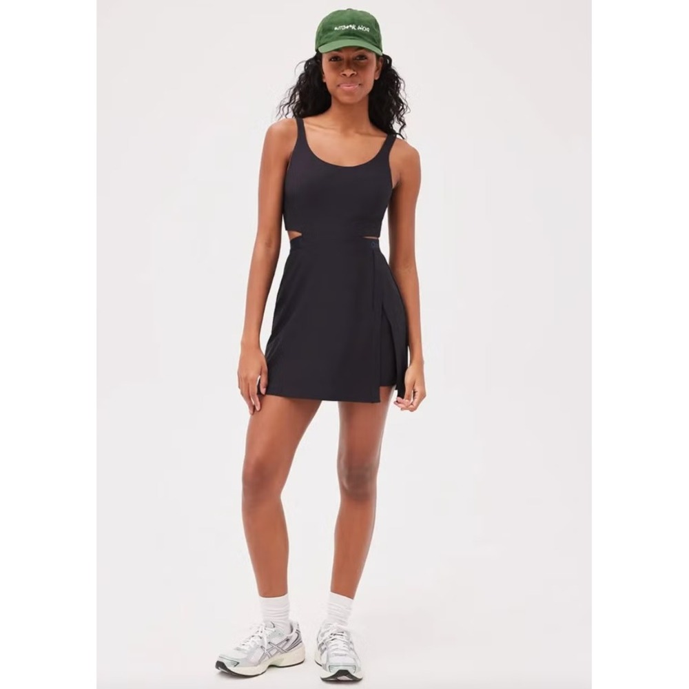 Outdoor Voices Black Exercise Dress Sleeveless Cut-Out Activewear Mini XS